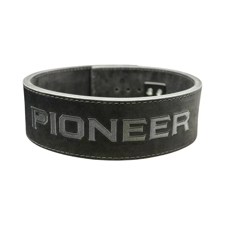 4" 13MM DOUBLE SUEDE LEVER BELT W/ PIONEER EMBROIDERED LOGO-IN STOCK