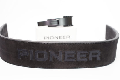 PIONEER 4" 13MM DOUBLE SUEDE LEVER BELT W/ PIONEER EMBROIDERED LOGO
