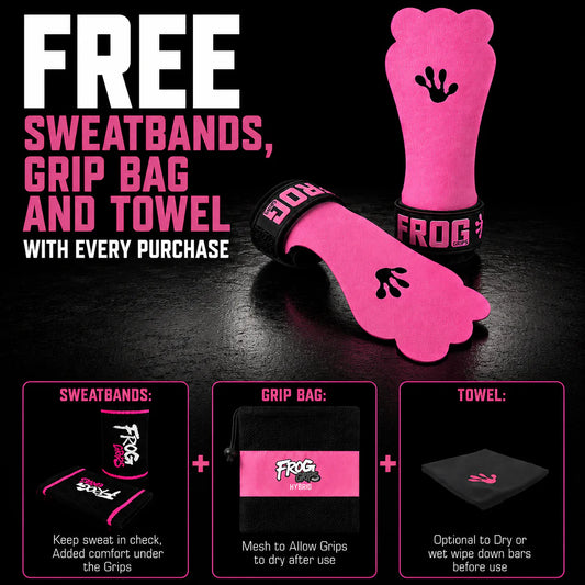 FROG GRIPS® ELITE HYBRID - FINGERLESS PINK