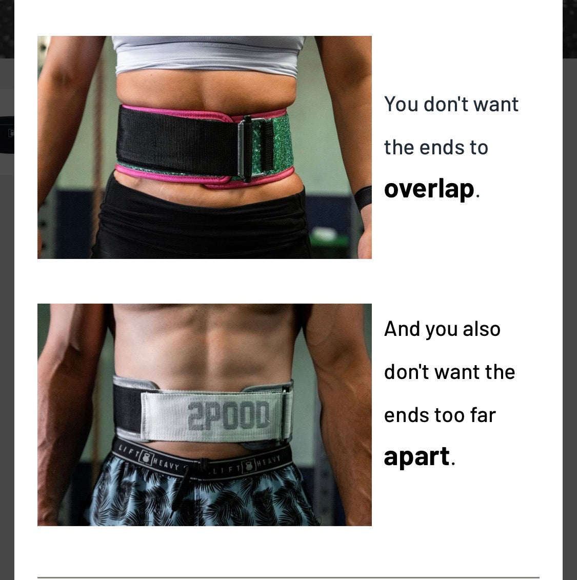 2POOD 'TIL DEATH 4" WEIGHTLIFTING BELT