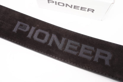 PIONEER 4" 13MM DOUBLE SUEDE LEVER BELT W/ PIONEER EMBROIDERED LOGO