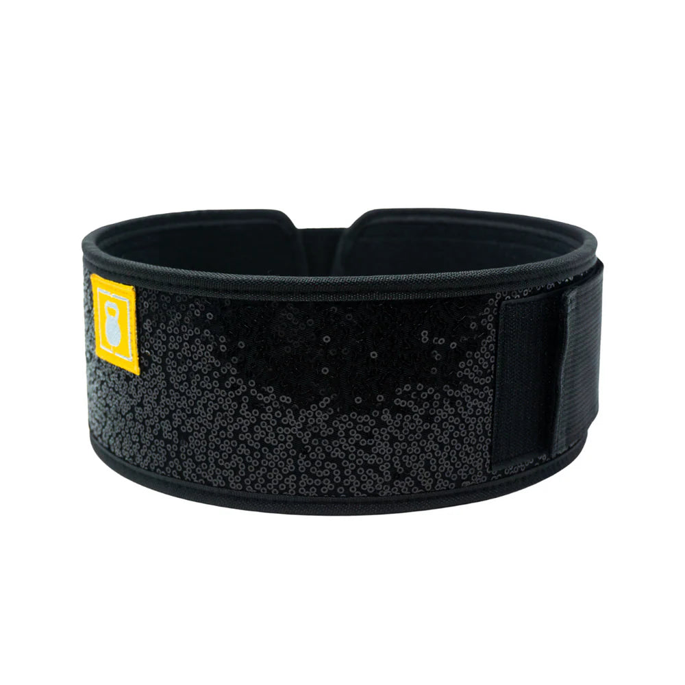 2POOD BLACK MAGIC (SPARKLE) 4" WEIGHTLIFTING BELT
