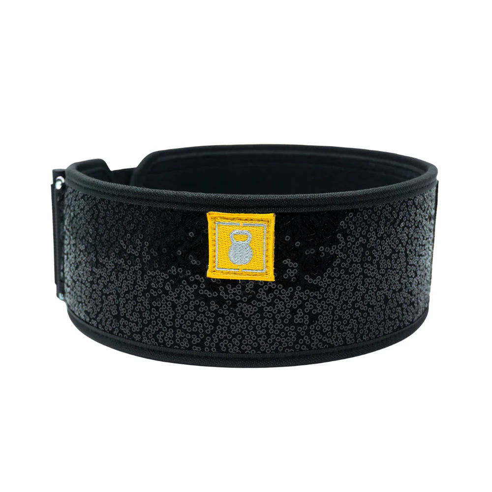 2POOD BLACK MAGIC (SPARKLE) 4" WEIGHTLIFTING BELT