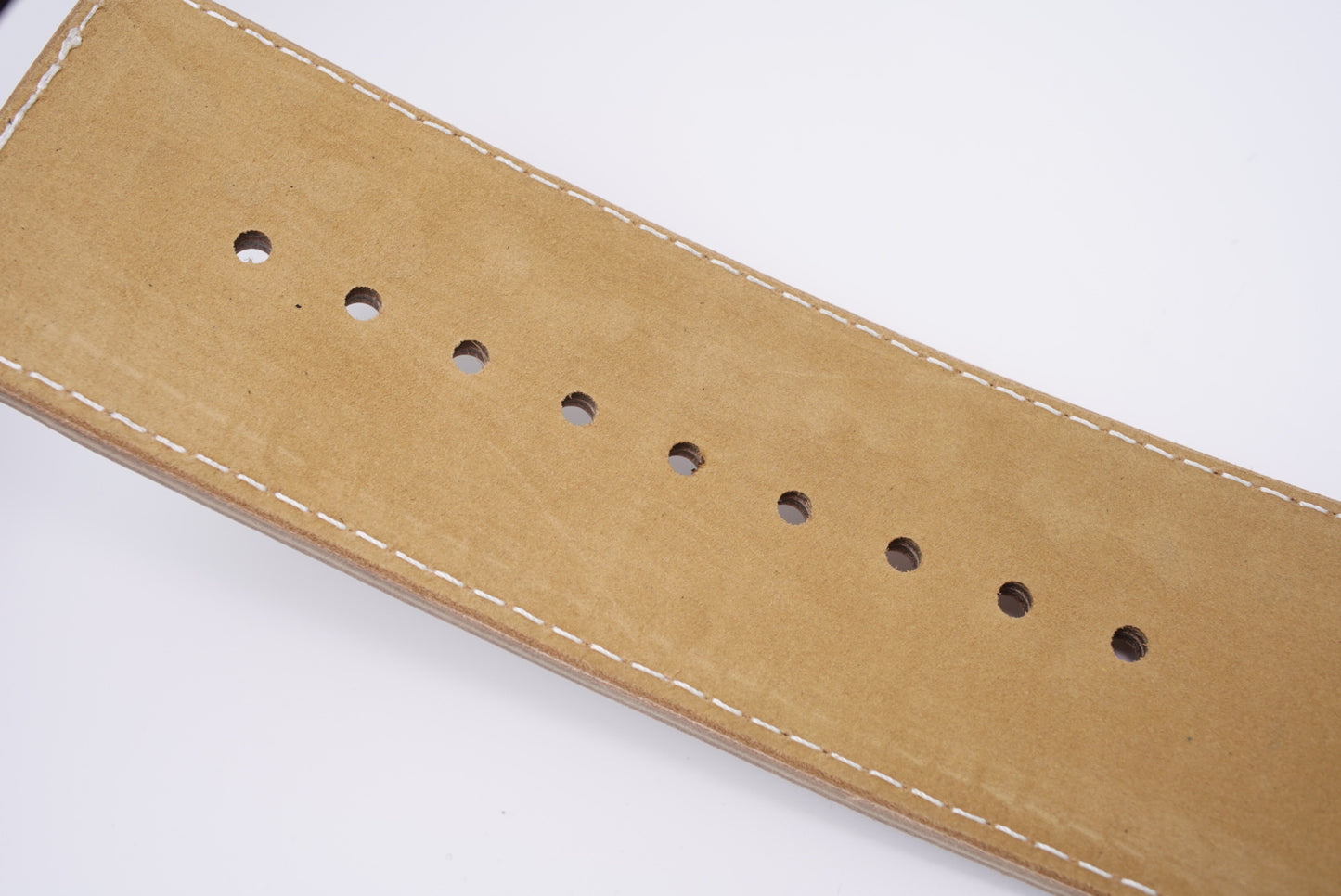 4" 13MM LEVER BROWN LEATHER & SUEDE LEVER WEIGHT BELT