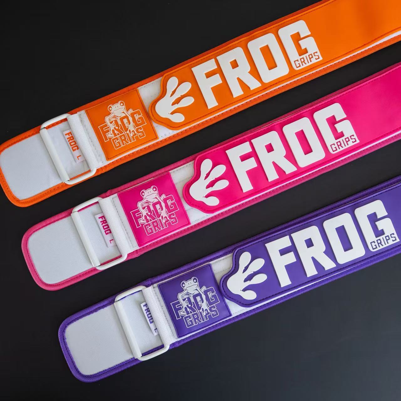 FROG LIFTING BELTS (Orange/Pink/Purple)