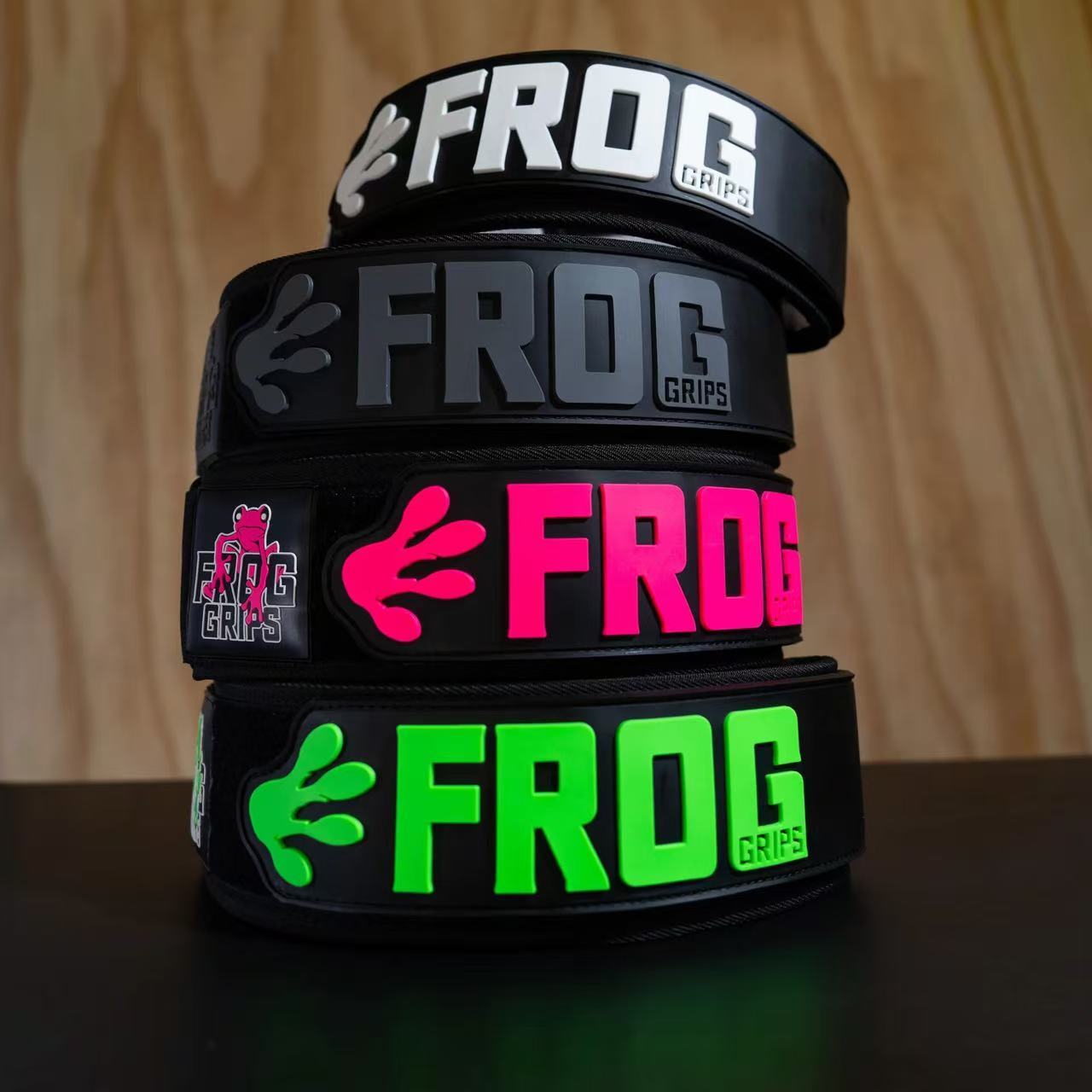 Frog Lifting Belt (Green/Pink/White/Black)